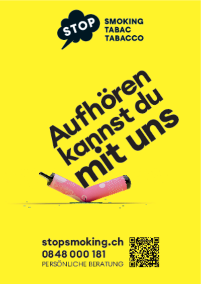 Flyer stopsmoking A6: Rauchstopp (E-Zigarette)