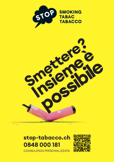 Poster stop-tabacco A4 (sigaretta elettronica)